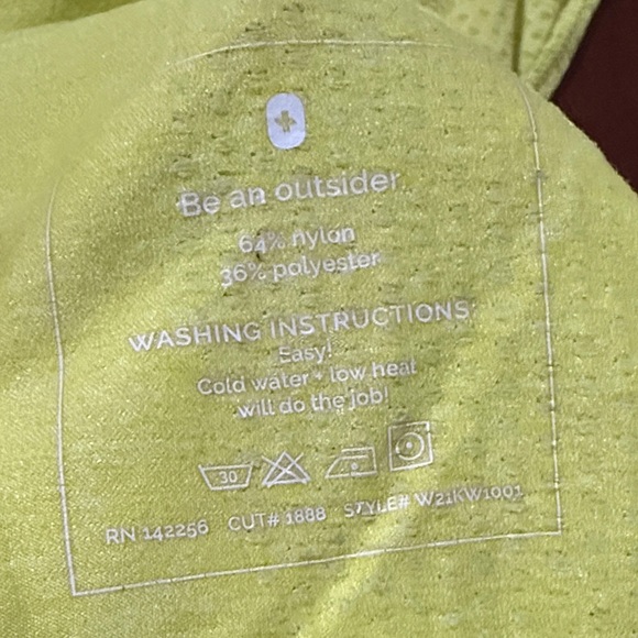 Figs Neon Green Long Sleeve Shirt thermal stretch seamless XL - Picture 6 of 7